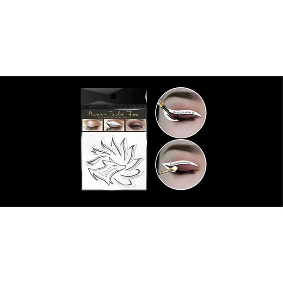 Goth Beautiful Ten piece, goth make up brush set AND Eye stencil kit .!!!!! - Picture 12 of 14